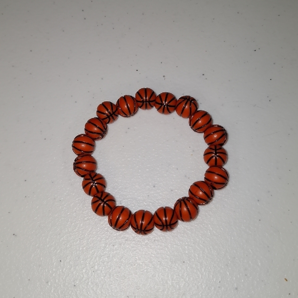 Basketball Bead Bracelet